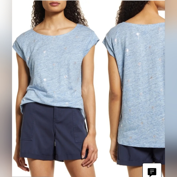 Tommy Bahama | Tops | Tommy Bahama Linnea Palm Tree Linen Linnea Palm ...